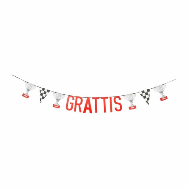 Girlang "Grattis" Racing16x200cm
