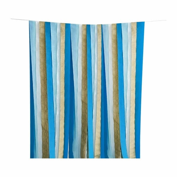 Bakgrunddraperi Blå/Vit/Guld 5x100cm 12-pack