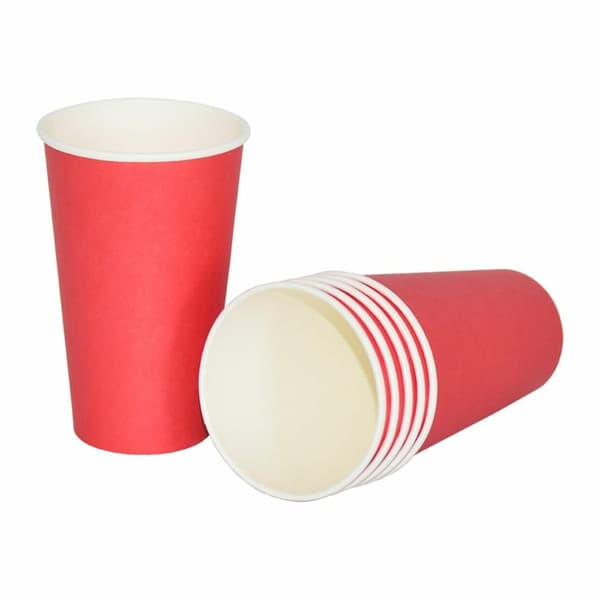 Partymuggar papper Röda 473ml 24-pack