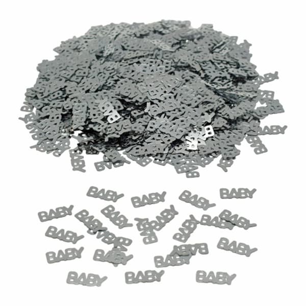 Konfetti "Baby" Silverfärg