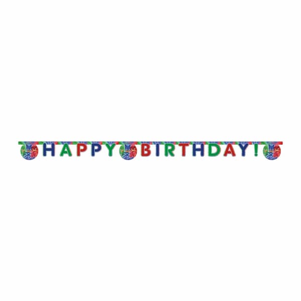 Girlang Pyjamashjältarna "Happy Birthday"