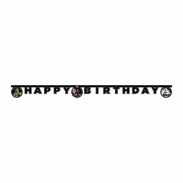 Girlang Darth Vader Star Wars "Happy Birthday"