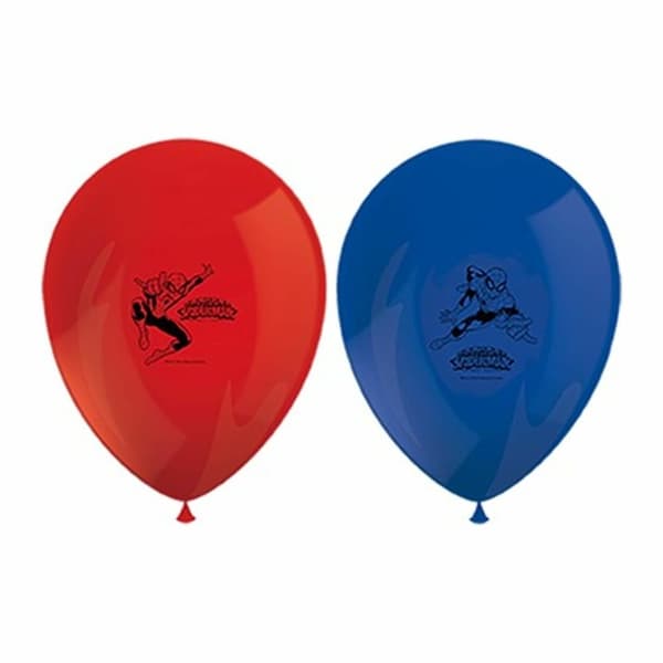 Latexballong 11" Spider Man Blå/Röd 8-pack
