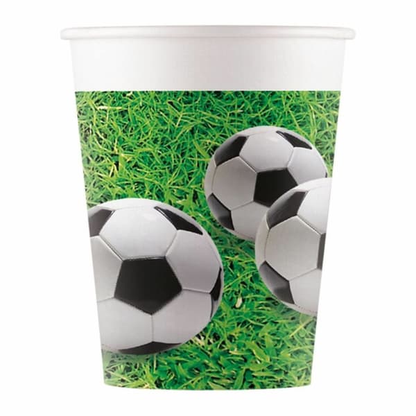 Pappersmugg Fotboll 200ml 8-pack