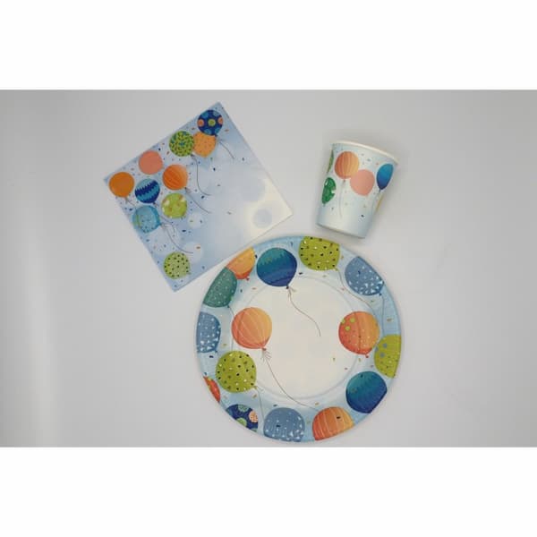 Pappservetter ballonger 33x33cm 20-pack
