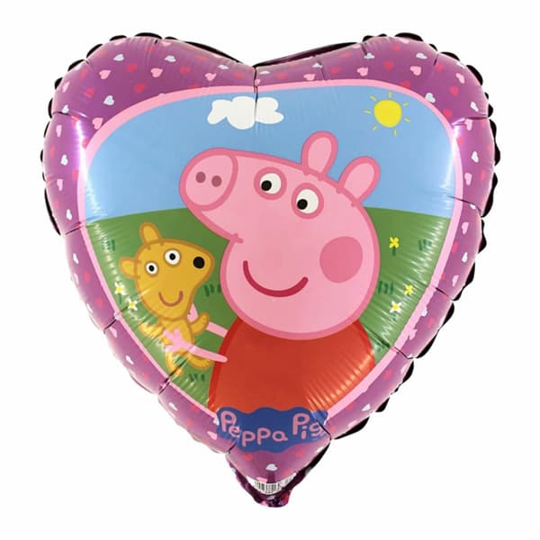 Folieballong Greta Gris &amp; Teddy 46cm