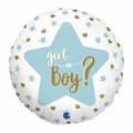 Miniatyrbild 2 av 2: Folieballong - Boy or girl blå 45cm