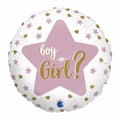Miniatyrbild 1 av 2: Folieballong - Boy or girl blå 45cm