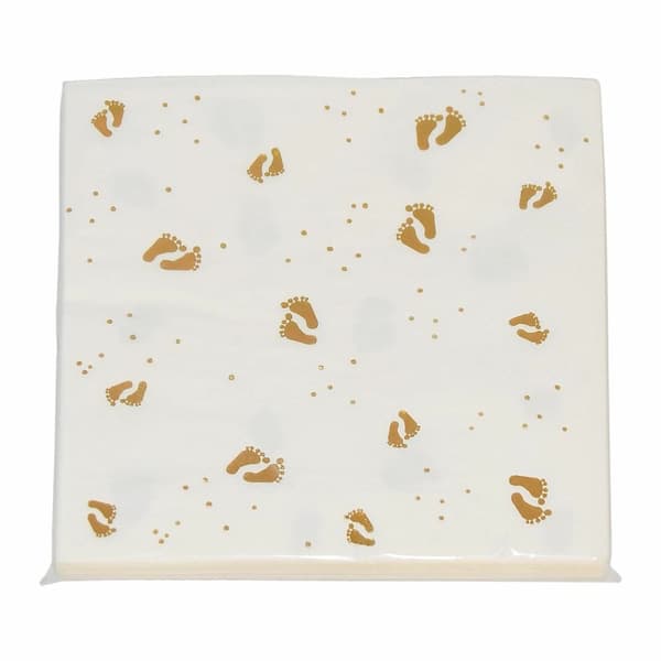 Pappersservetter Guldfötter 33x33 cm 16-pack