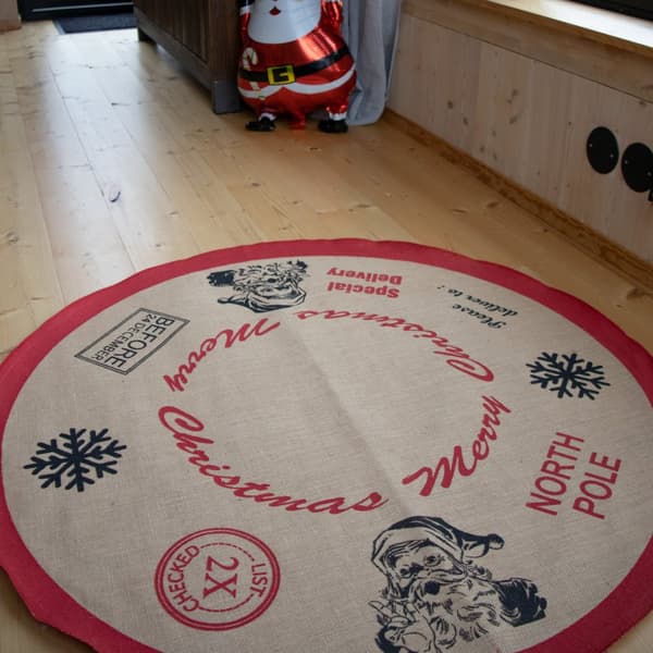Julgransmatta Jute Vattentålig 100cm
