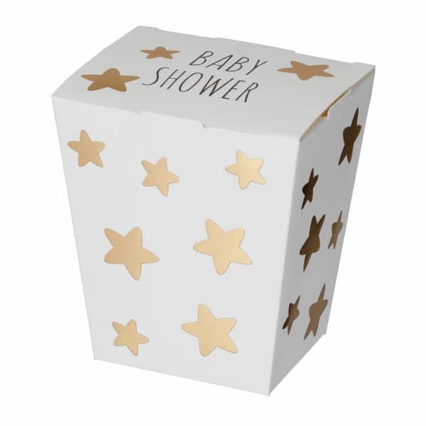 Presentbox "It´s a Baby" Guldstjärnor 7,7x6,5x5cm 8-pack