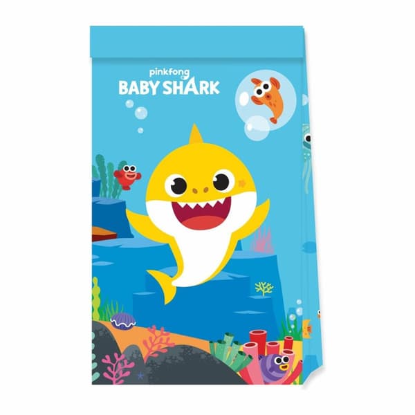 Godispåse "Baby Shark" Papper 4-pack