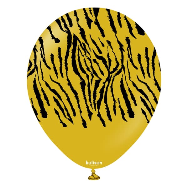 Latexballong Tiger Senapsgul 30cm 25-pack