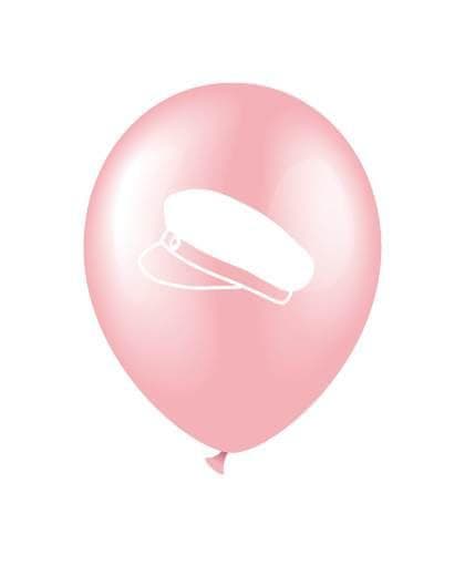 Latexballong Studentmössa Rosa 12" 8-pack