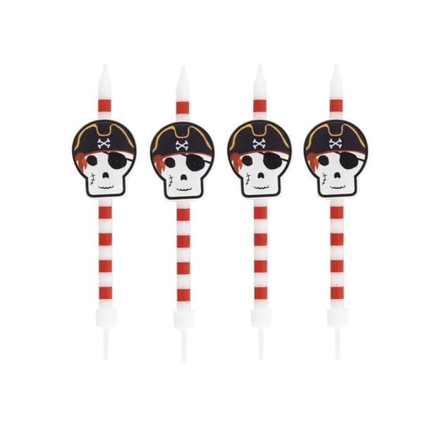 Tårtljus Pirat 8cm 4-pack
