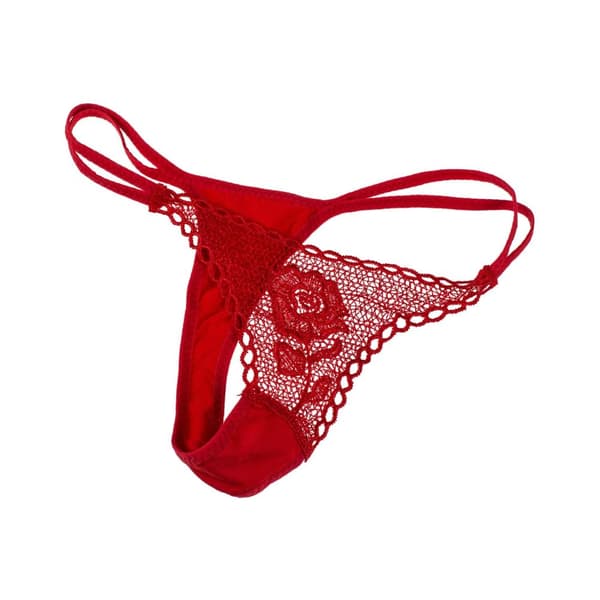Ros med stringtrosa Röd Onesize