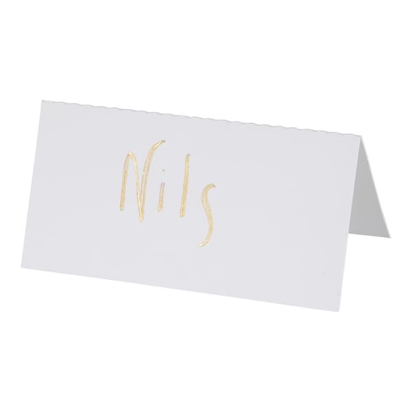 Placeringskort Bordsservering Vit 5x10cm 10-pack