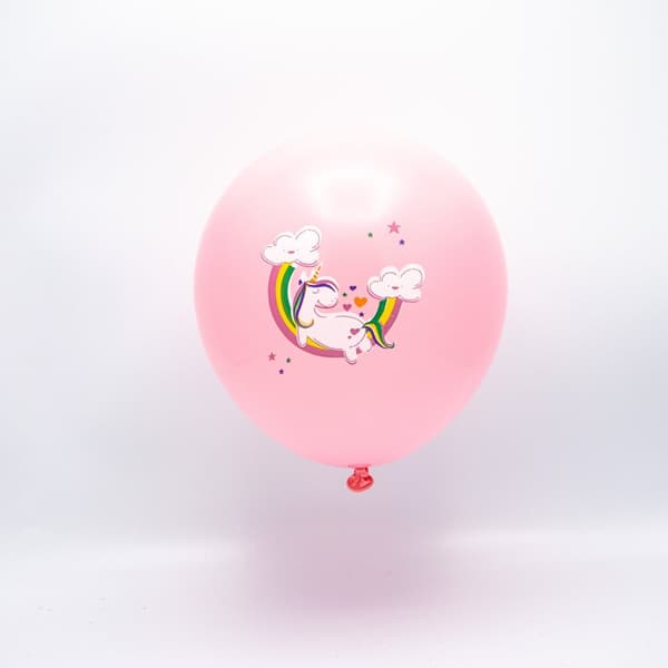 Latexballong Rosa Unicorn 8-pack