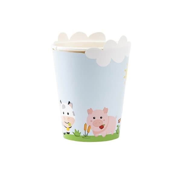 Pappersmugg Bondgård 250ml 8-pack