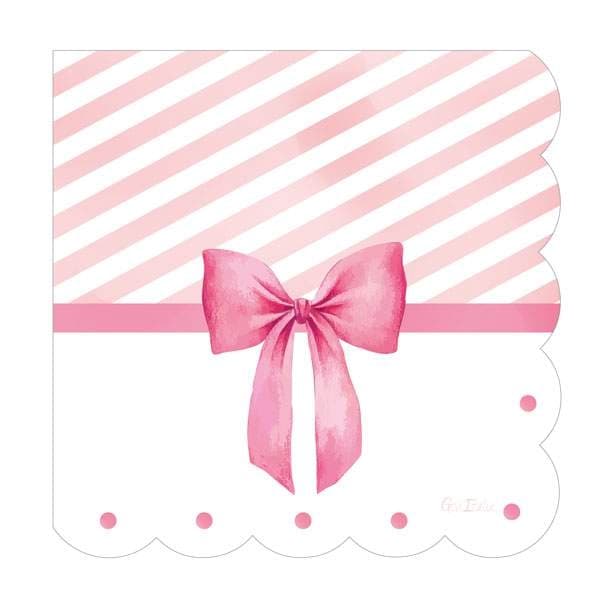 Pappersservett Ljusrosa Rosett 33x33cm 16-pack