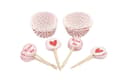 Miniatyrbild 1 av 2: Muffinsformar &amp; Cake toppers Hjärtan / Kiss me 48-pack