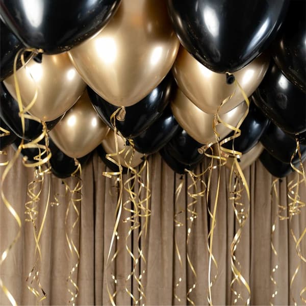 Takballonger Kit Svart & Guld