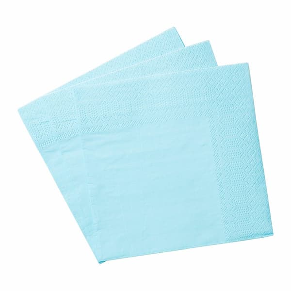 Pappersservett Ljusblå 33x33cm 20-pack
