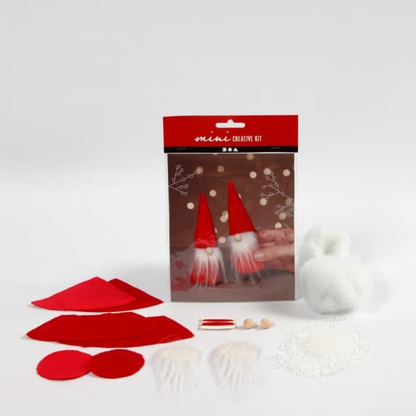 Mini DIY Kit Röd Tomtenissar 12cm