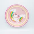 Miniatyrbild 1 av 2: Papperstallrik Unicorn 18cm Rosa 8-pack