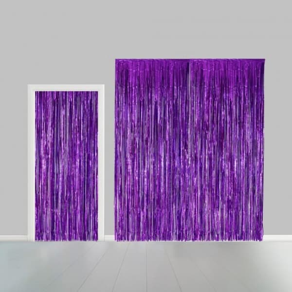 Dørgardin folie lilla 240 x 100 cm