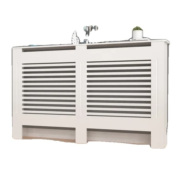 Radiatorskydd, Storlek Large, MDF-material, Vit horisontell m