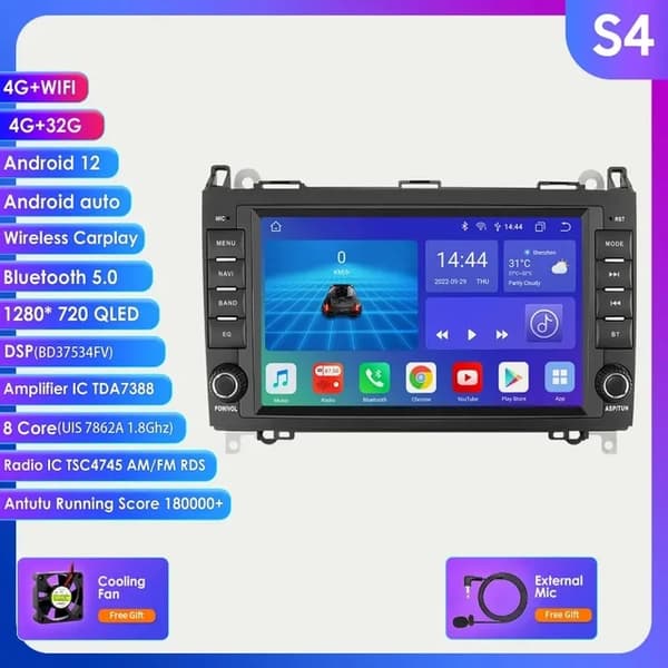 Autosoitin, Carplay, Android, HC1 (1G 32G) AHDC1