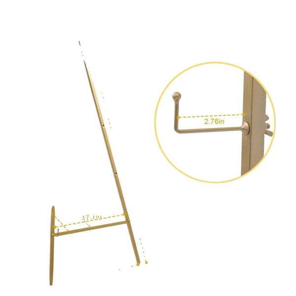 Bärbar Stålstaffli, Minimalistisk Design, 5 kg Lastkapacitet,Guld