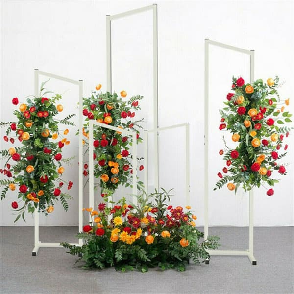 Bryllupsbaggrundsstativ, kraftig metal, justerbar højde 40x35x205 cm,40x35x205cm