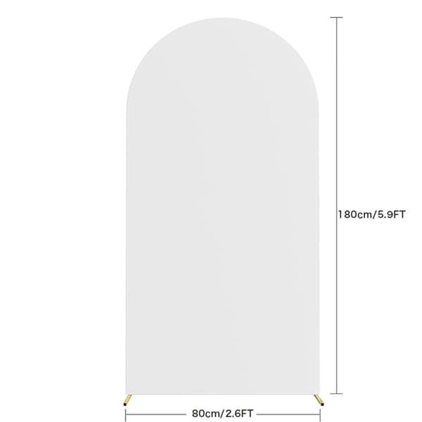 Båge Bakgrundstäckning, 180x80cm Storlek, Minimalistisk Design,180x80cm, VIT