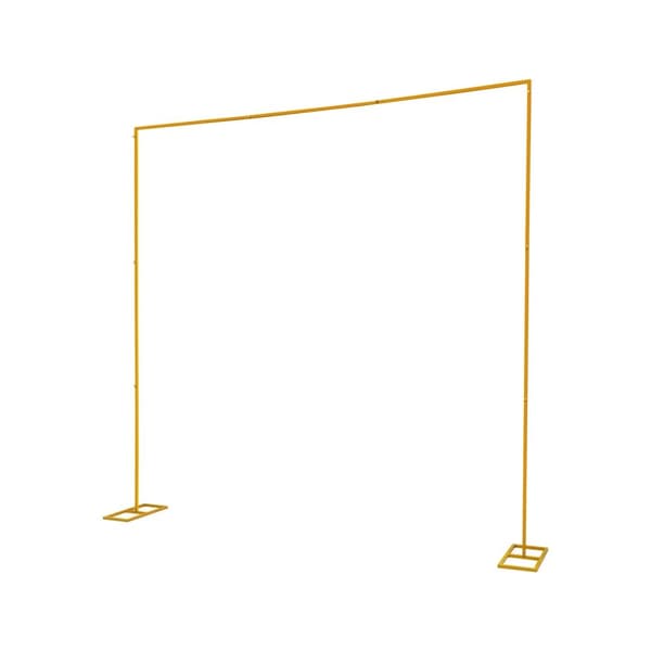 Backdrop Stativ, Justerbar Højde 1,09m til 3m, Robust Bassedesign,Guld, 3m