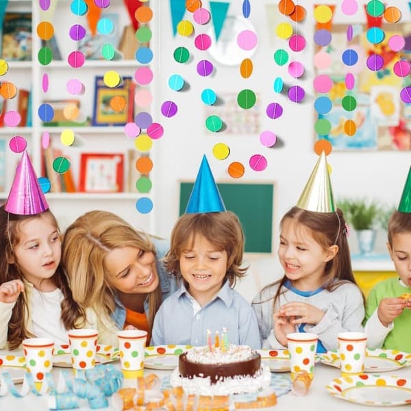 Pappersgirlang 3/5-Pack 4 m Färgglad