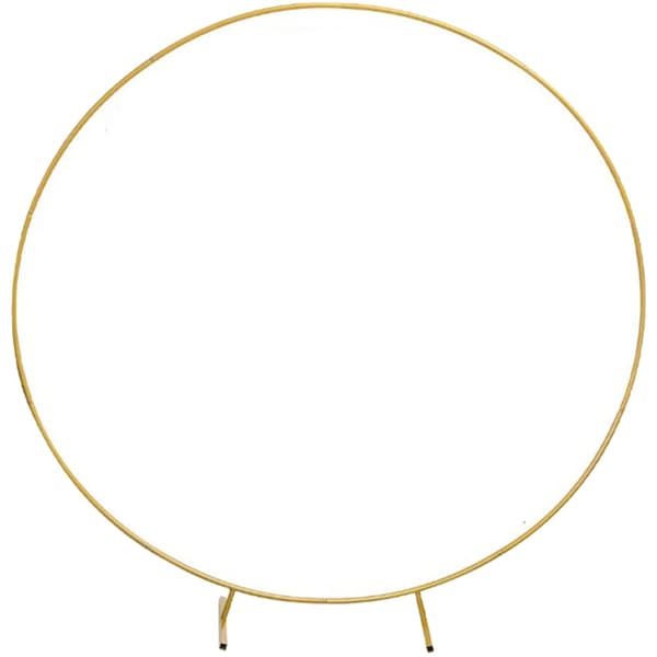 Metal Circle Stativ, 2M Størrelse, Robust Konstruktion,2M, Guld