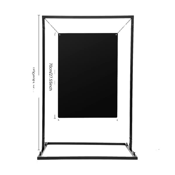 Bryllupsskiltstand, Elegant Sort Design, Moderne Fritstående Struktur,sort