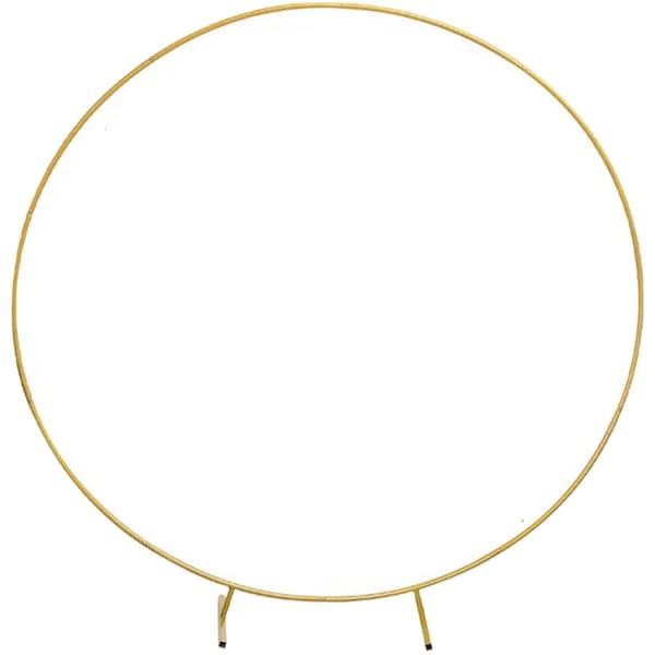 Metal Circle Stativ, Robust Konstruktion, Nem Montering,2M, Guld