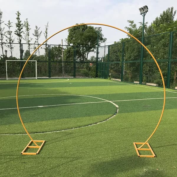 Metal Rund Ballonbue, Nem Installation, Alsidige Anledninger,2x2.4m, Guld