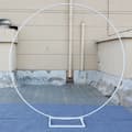 Miniatyrbillede 2 af 2: Metal Circle Stativ, 2m Størrelse, Alsidig til Bryllupper og Fester,2.2m(7.2ft), HVID