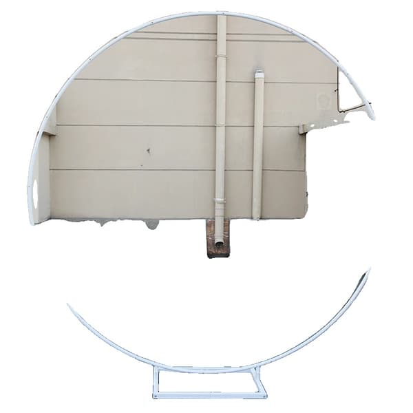 Metal Circle Stativ, 2m Størrelse, Alsidig til Bryllupper og Fester,2.2m(7.2ft), HVID