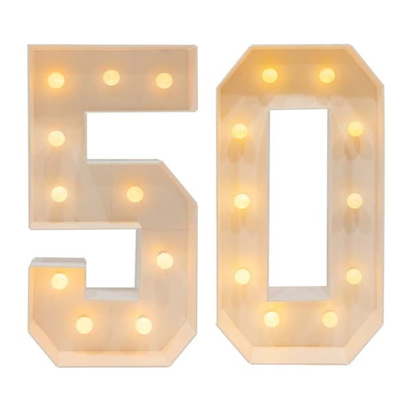Lys Op Tal, Vintage Design, Batteridrevet,50, L