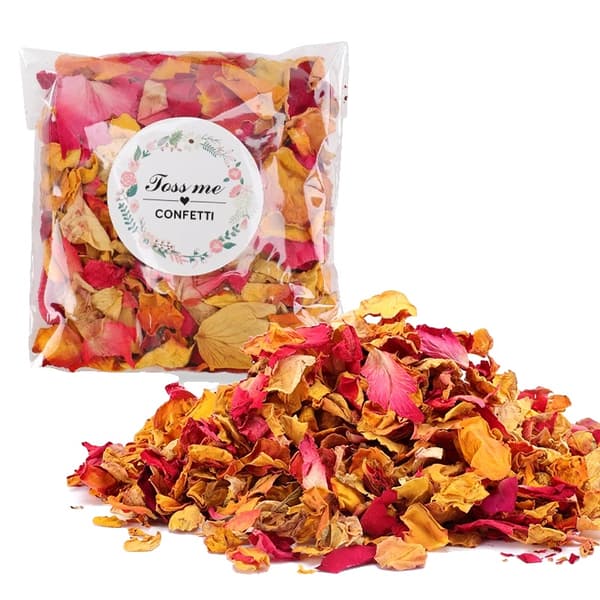 Nedbrytbar Bröllopskonfetti, Fräsch Rosdoft, Mångsidig för Firanden,80Pack