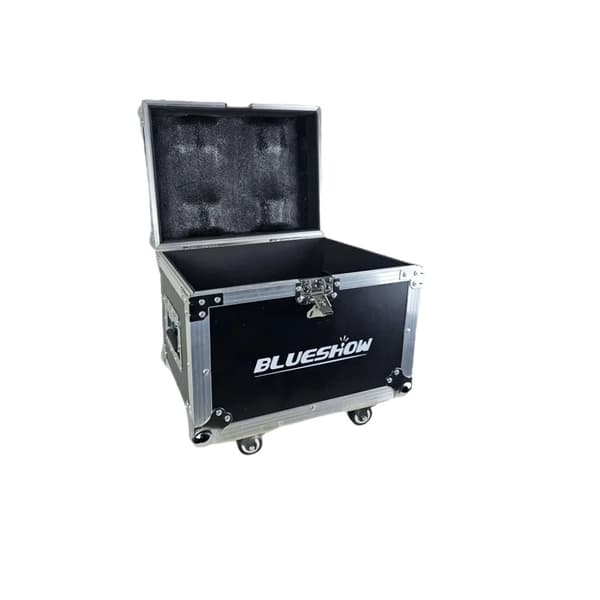 Kold Funkmaskine, DMX Kontrol, 1-5 Meter Sprayhøjde,Hvid skal, 1 flightcase kun