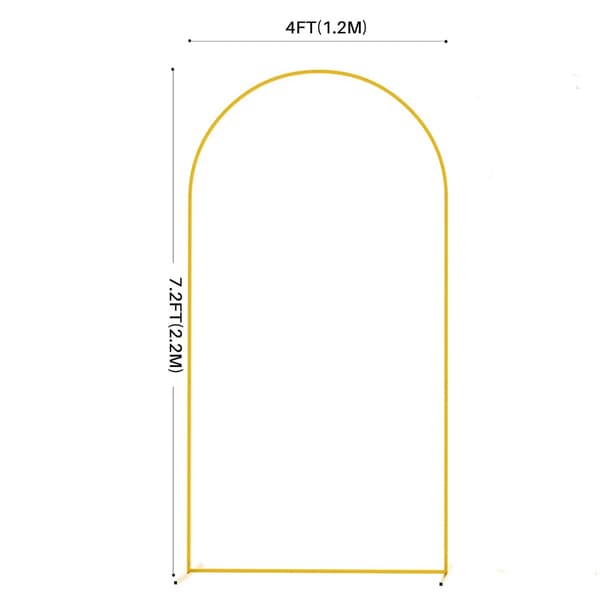 Bryllupsmetalbue, Elegant Design, Stabil Struktur,L, Som billede