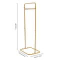 Miniatyrbillede 2 af 2: Fritstående skiltestativ, metal, 1,5 m højt, maksimal belastning 6 kg,Guld, L