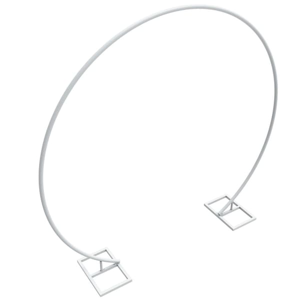 Bryllupsbue Ramme, Metal Konstruktion, Stor Størrelse (228,9x214,0 cm),HVID, L (89,8x84,3 tommer)