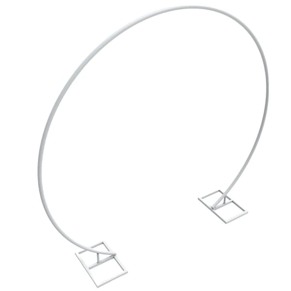 Bryllupsbue Ramme, Metal Konstruktion, Stor Størrelse (228,9x214,0 cm),HVID, L (89,8x84,3 tommer)